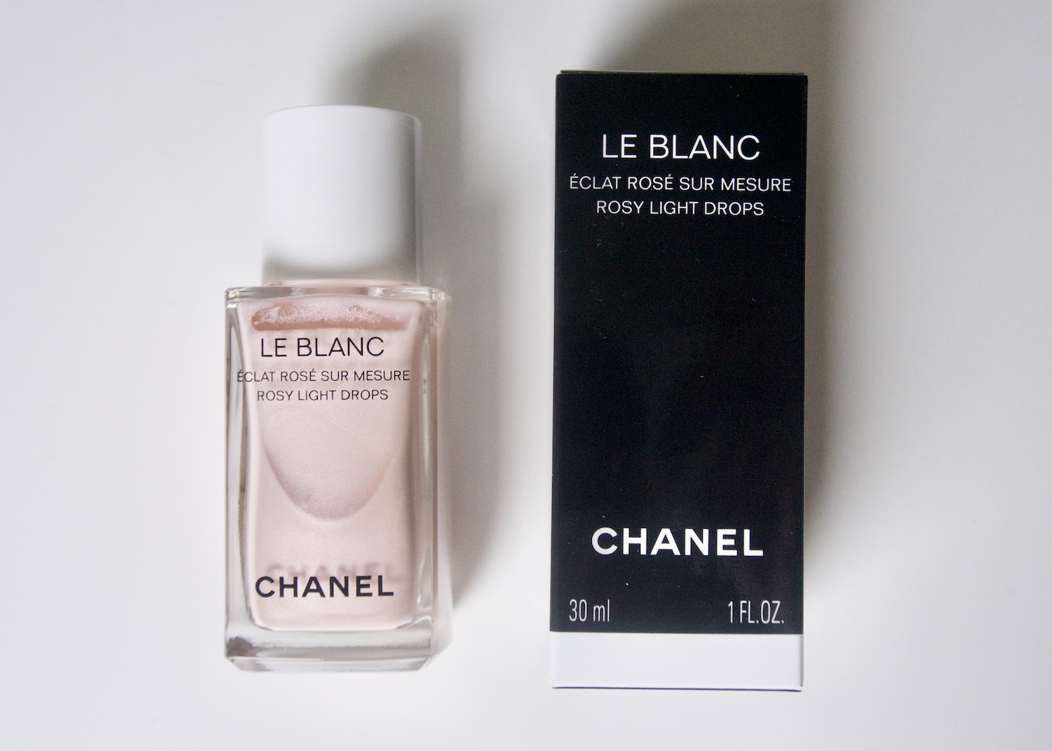 chanel le blanc rosy light drops